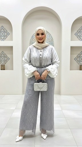 Embroidered Lace Suit