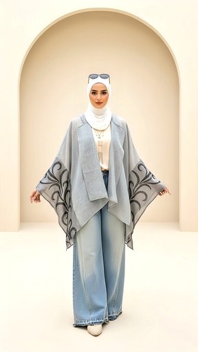 Embroidered Sleeves Cardigan