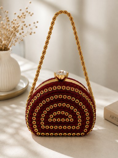 Silver Ring Clutch