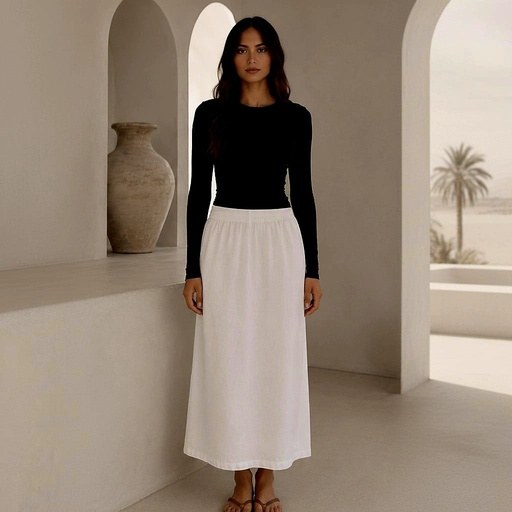 Lining Linen Skirt