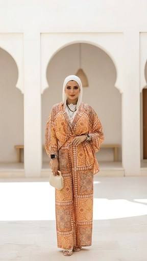 Indian Print Linen Suit