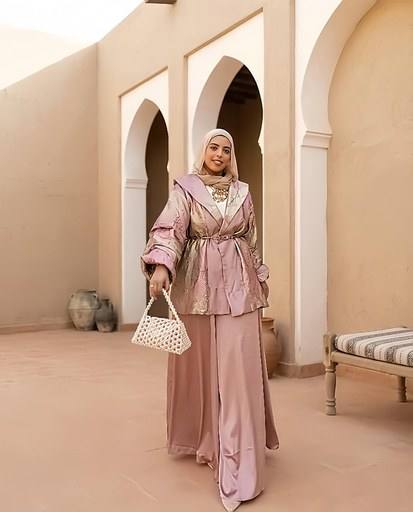 Metallic Textured Blazer Pants Suit