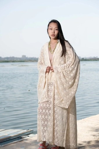 Lamira Cotton Crochet Cover-Up Dress