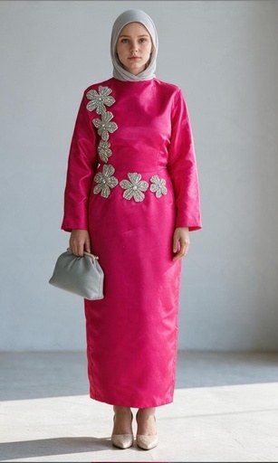 Embroidered Organza Skirt Suit