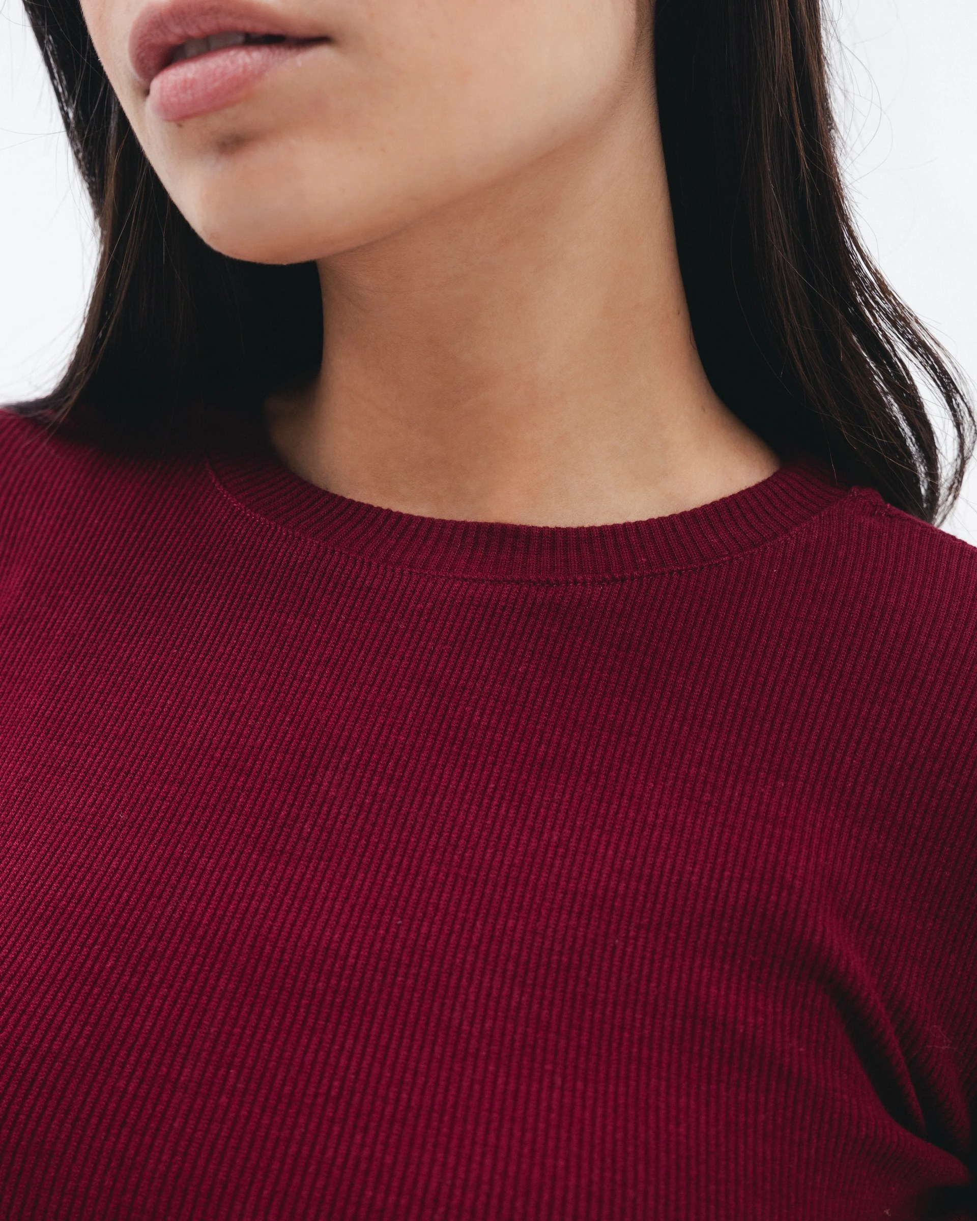 Ruby Ribbed Long Sleeve