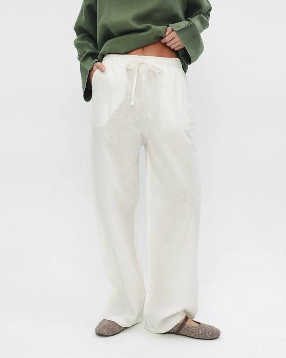 White Linen Pants