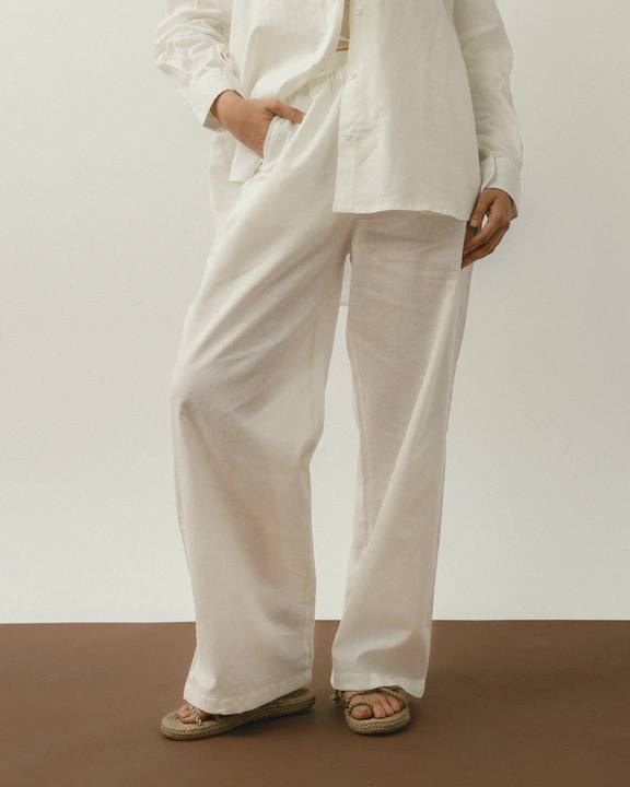 White Linen Pants