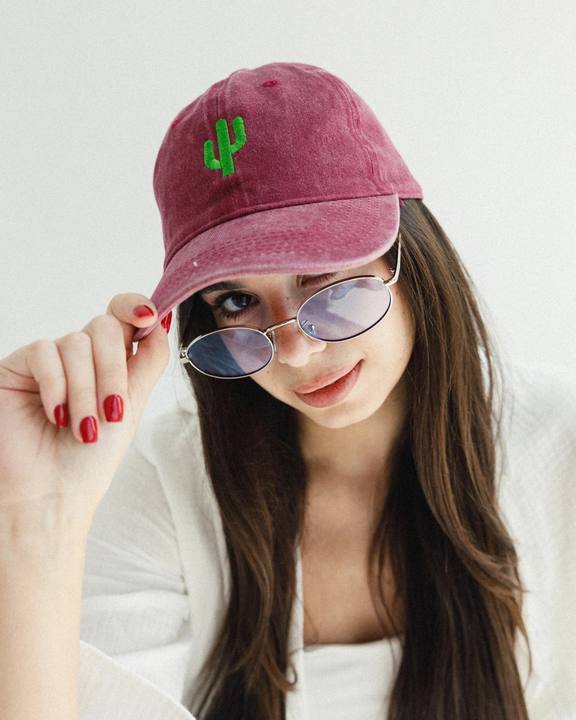 Maroon Washed Cap