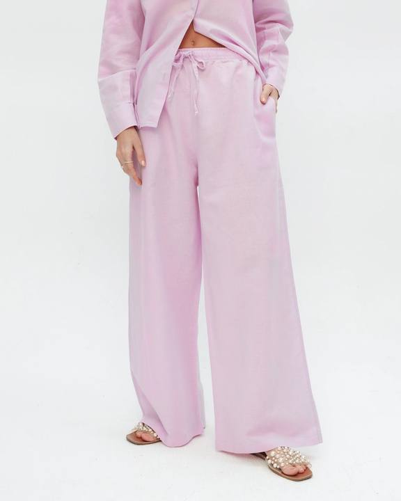 Lilac Linen Pants
