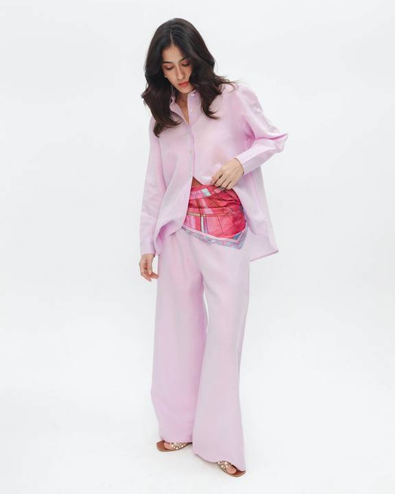 Lilac Linen Pants