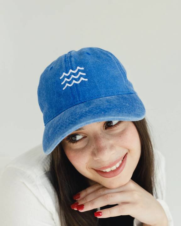 Blue Washed Cap