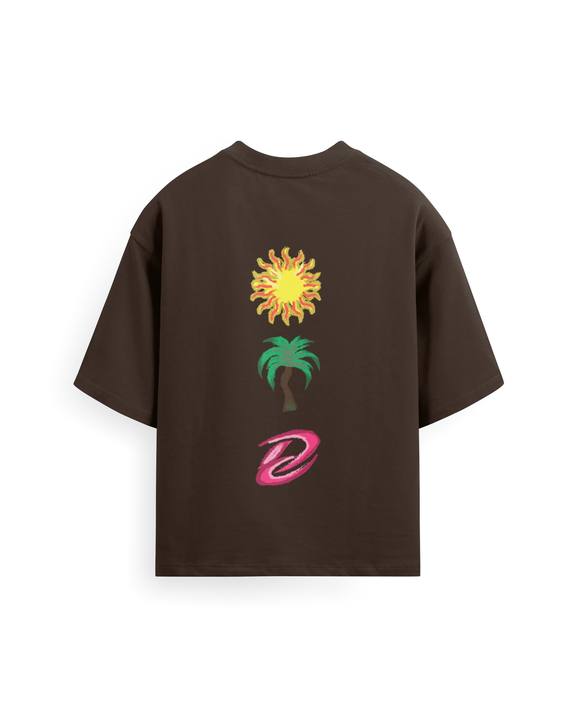 Sundown Tee in Brown