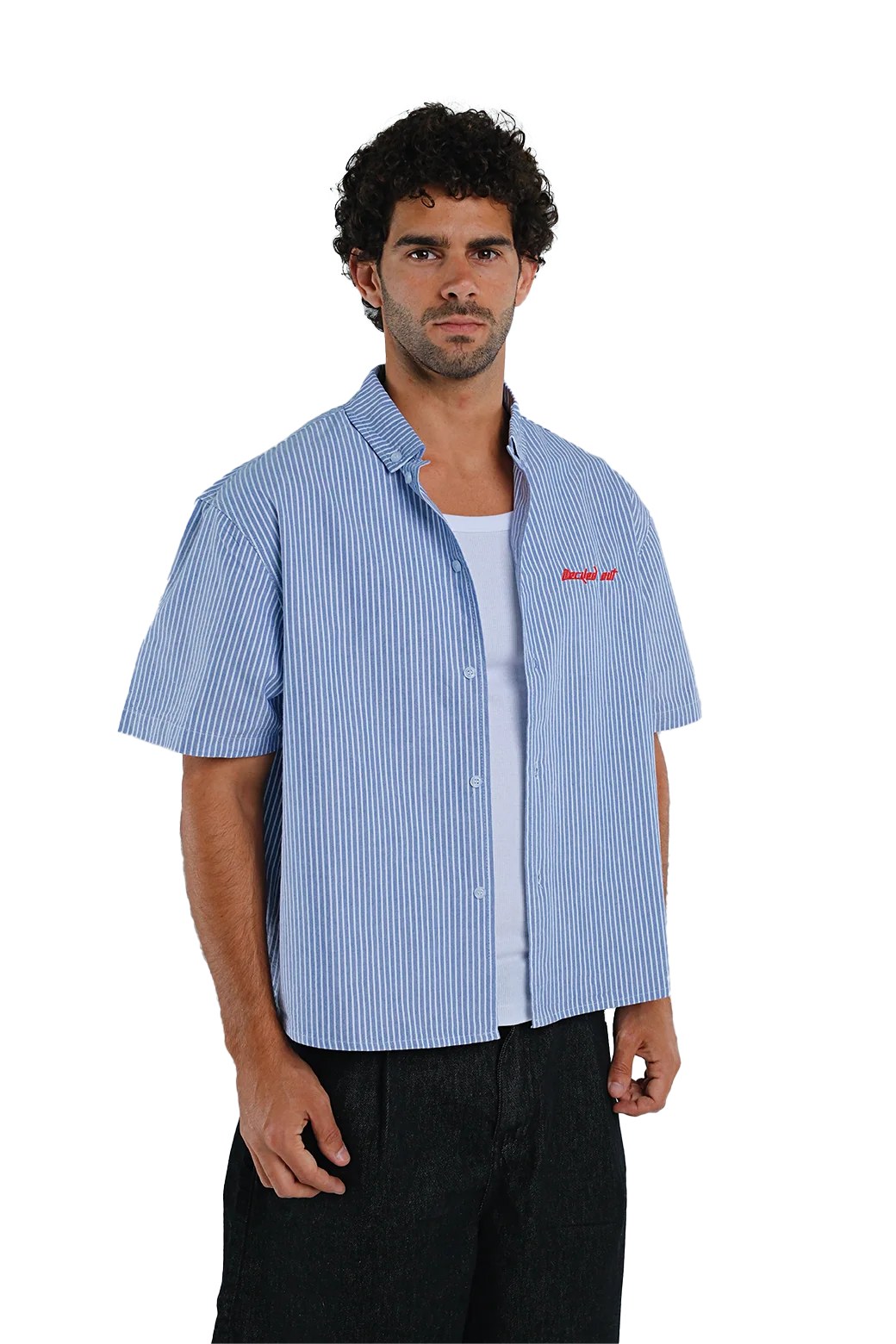 Pinstripe Shirt in Blue