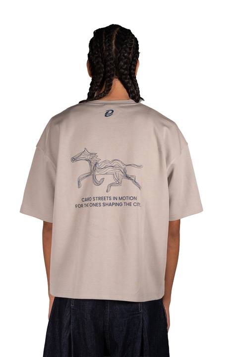 Cairo Motion Tee in Silver