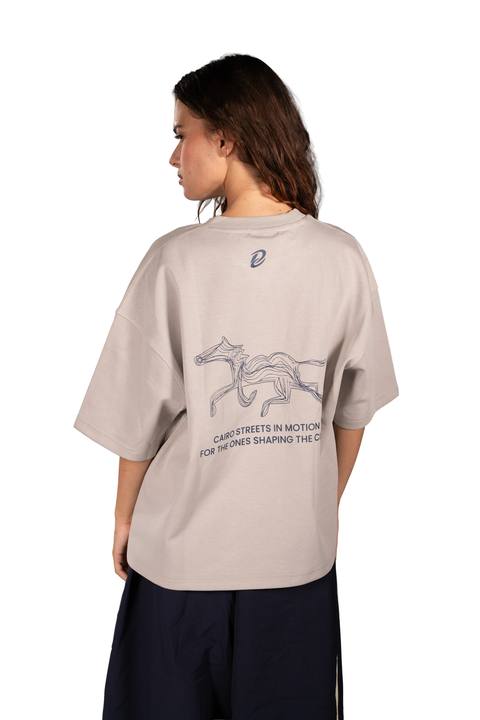 Cairo Motion Tee in Silver