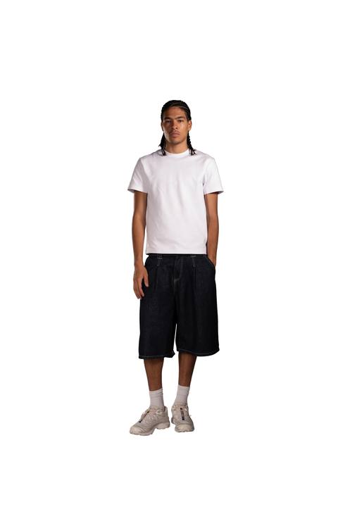 Fold Line Jorts in Raw