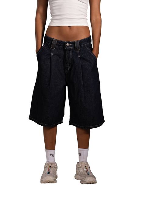 Fold Line Jorts in Raw