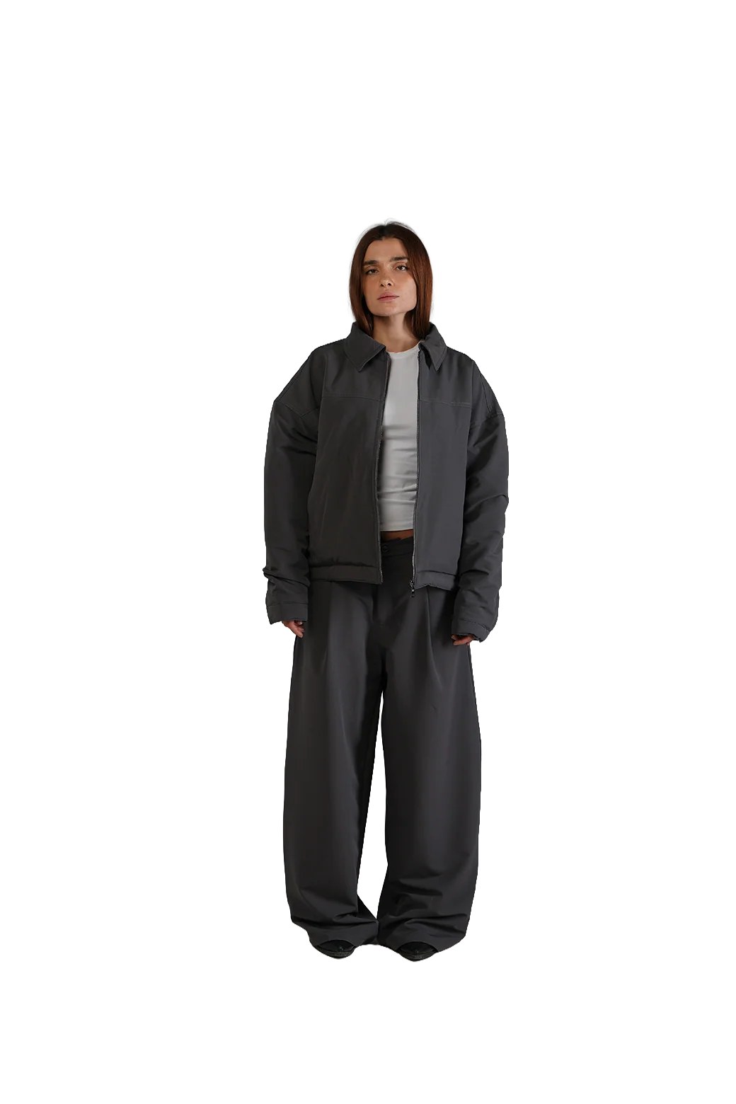 Twin Line Jacket in Grey