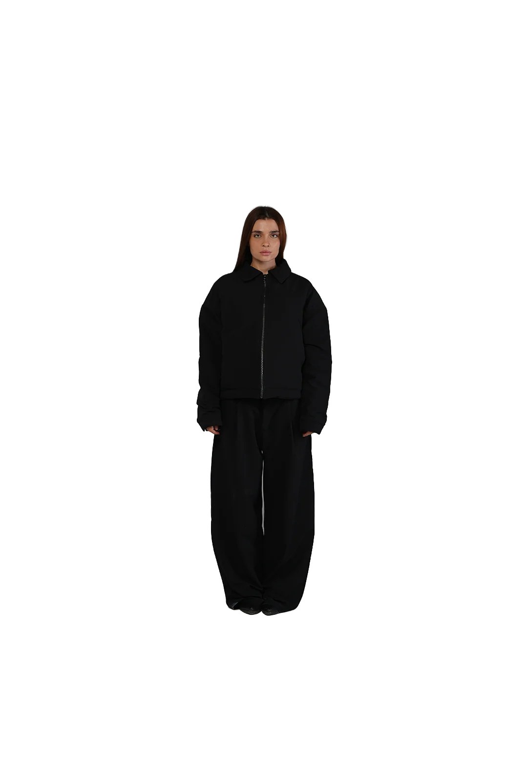 Twin Line Jacket in Black