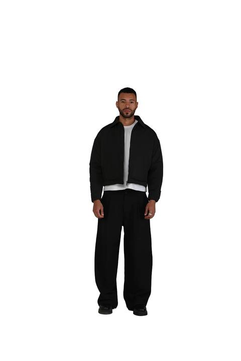 Twin Line Jacket in Black