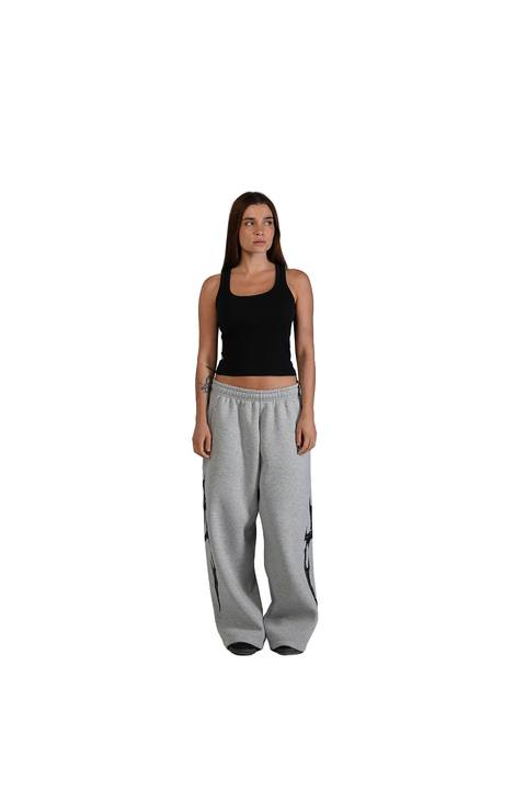 Off-Duty Joggers in Grey Marl