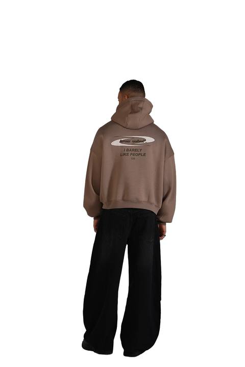 Love Who? Hoodie in Taupe