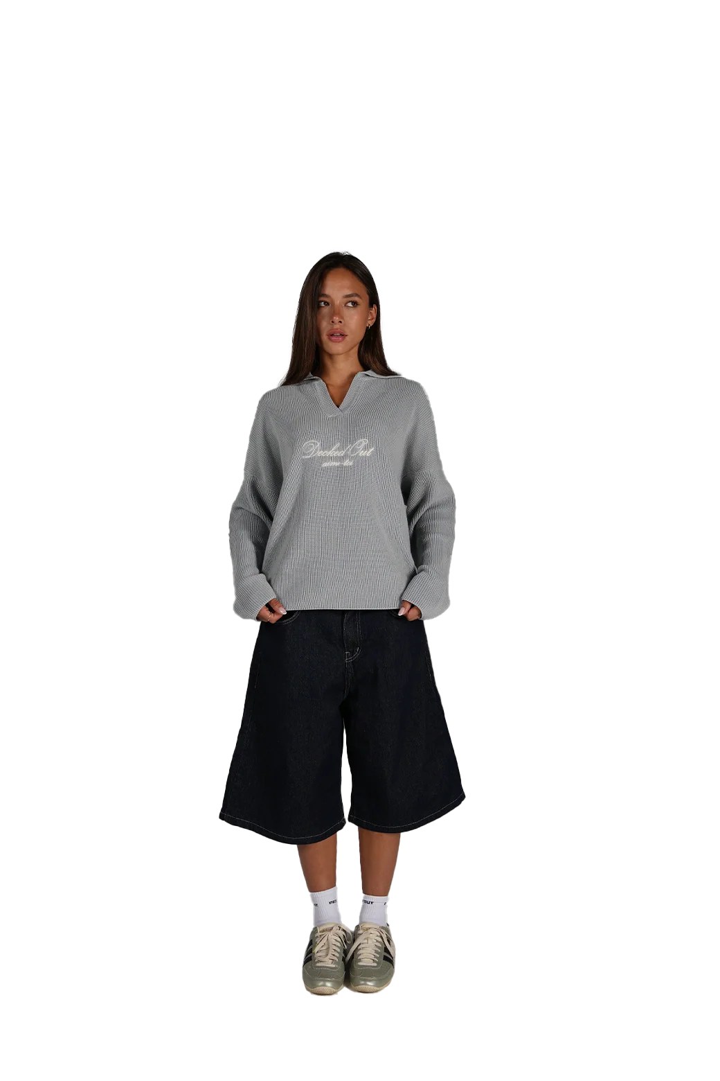 Aime Toi Knit in Ash Blue