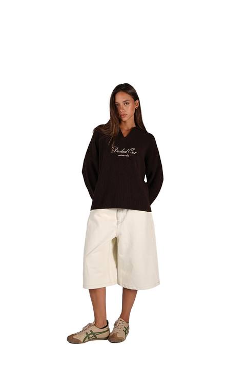 Aime Toi Knit in Brown