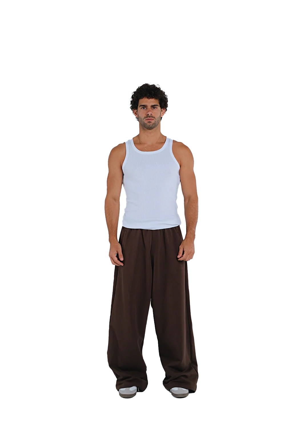 Layback Joggers in Brown