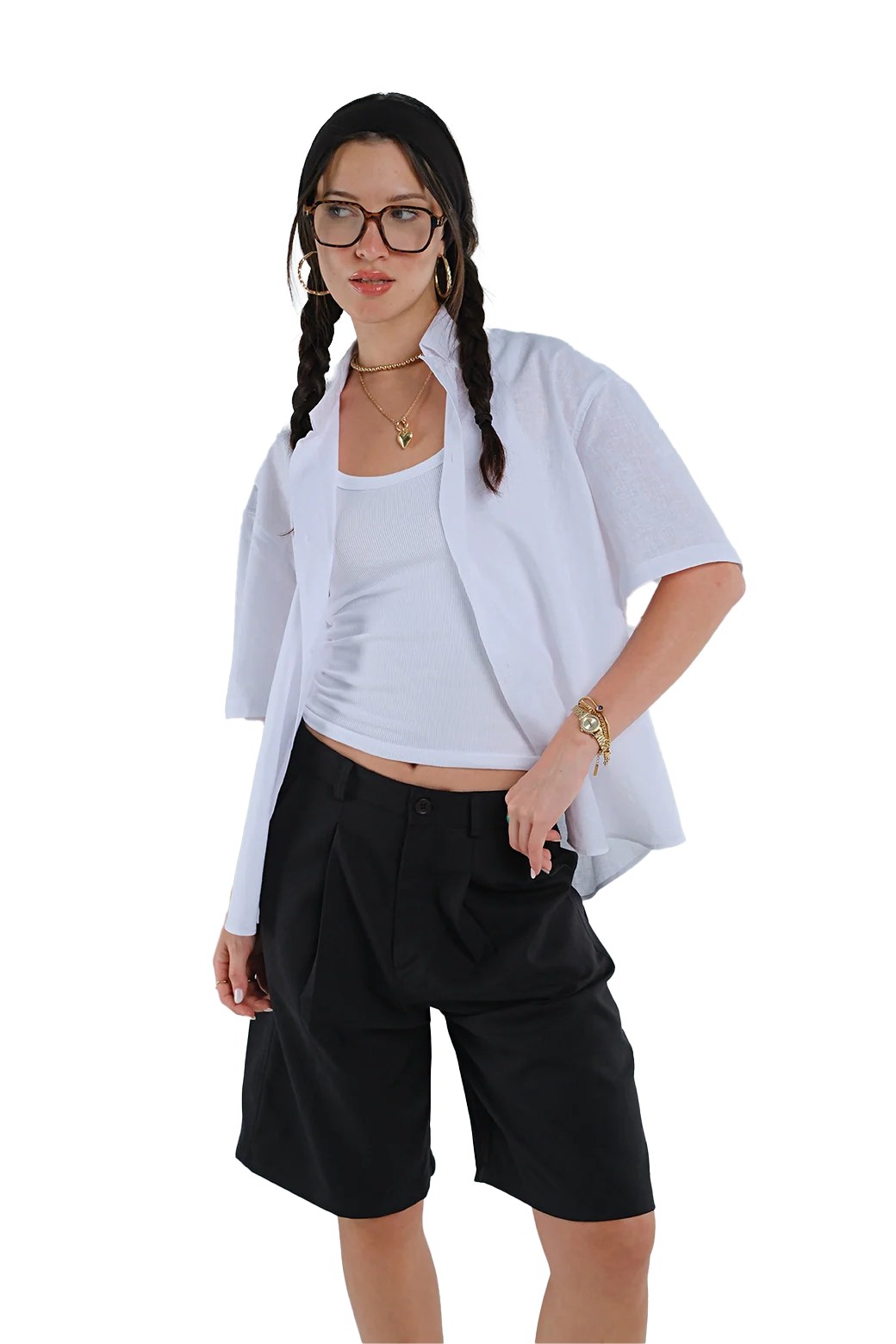 Boxy Shirt in white