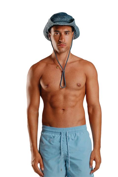 Cowboy Bucket in Washed Blue