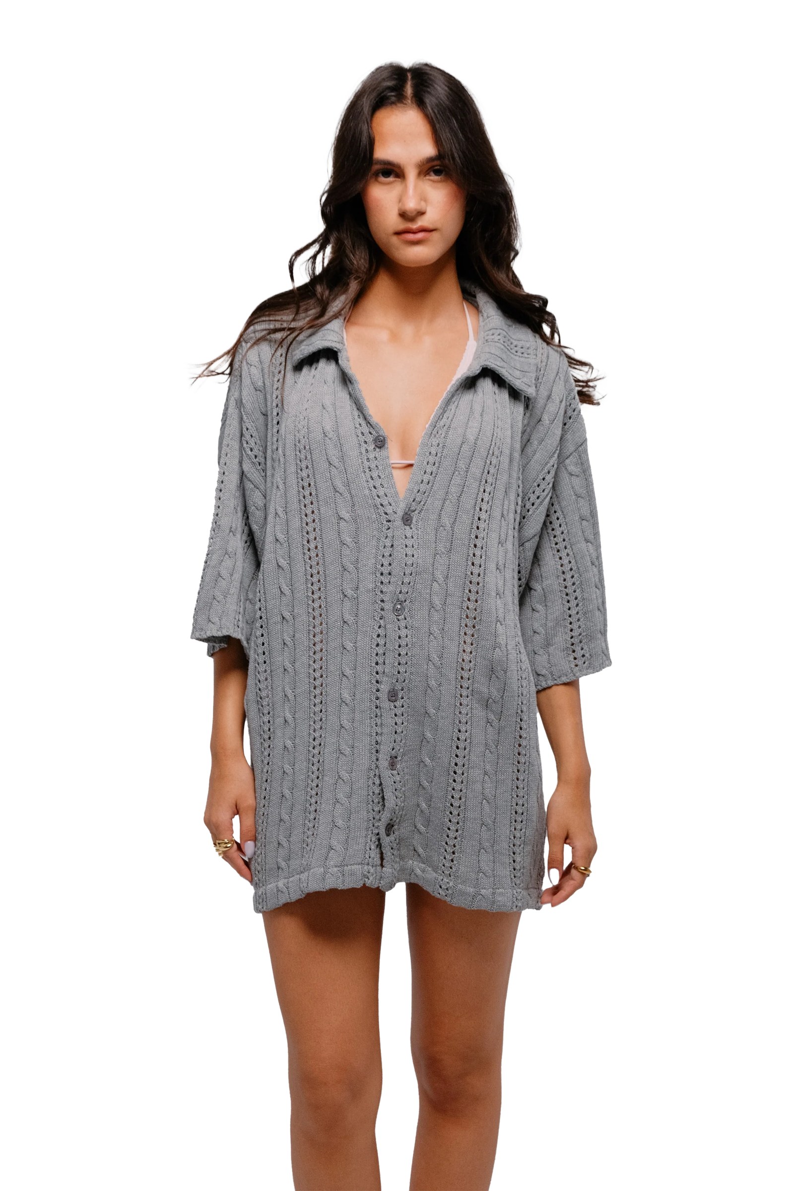 Knit Shirt in grey