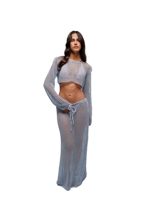 Knit Wave in Pastel blue