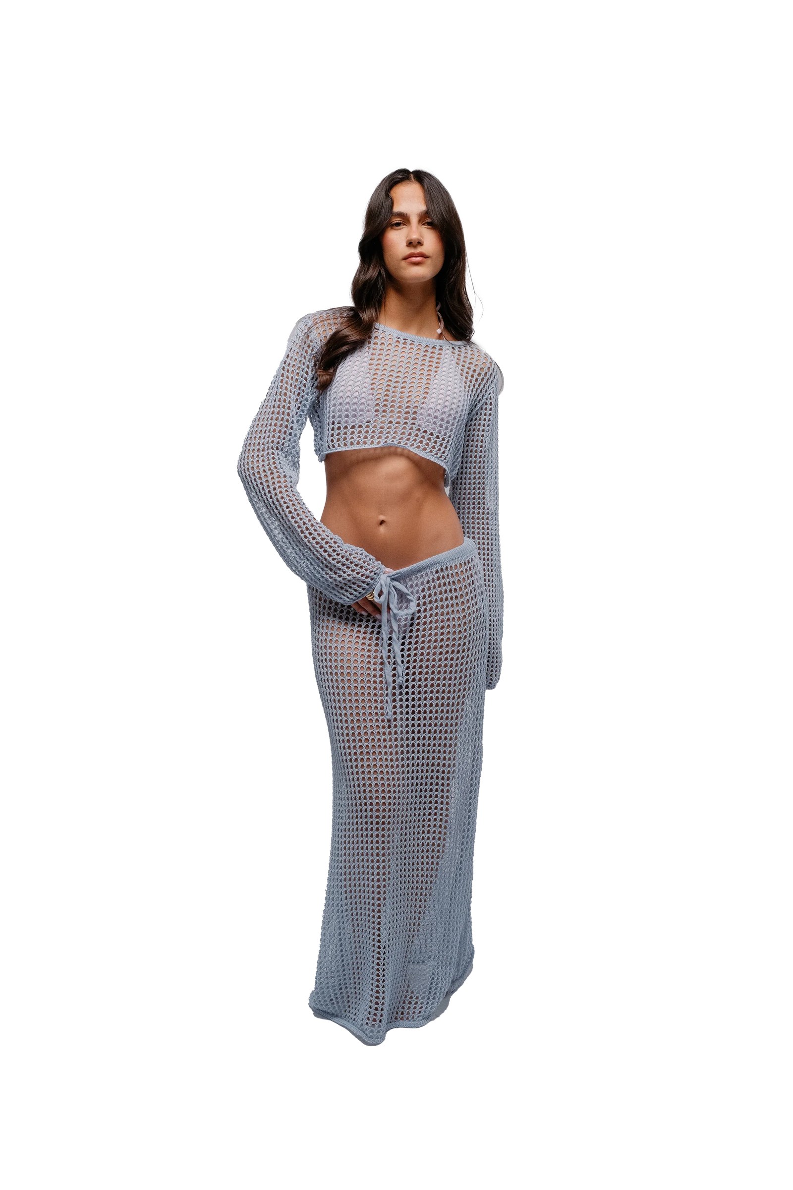 Knit Wave in Pastel blue