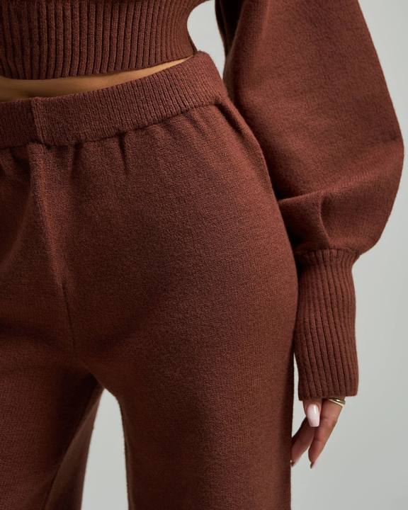 Knit Brown Pants