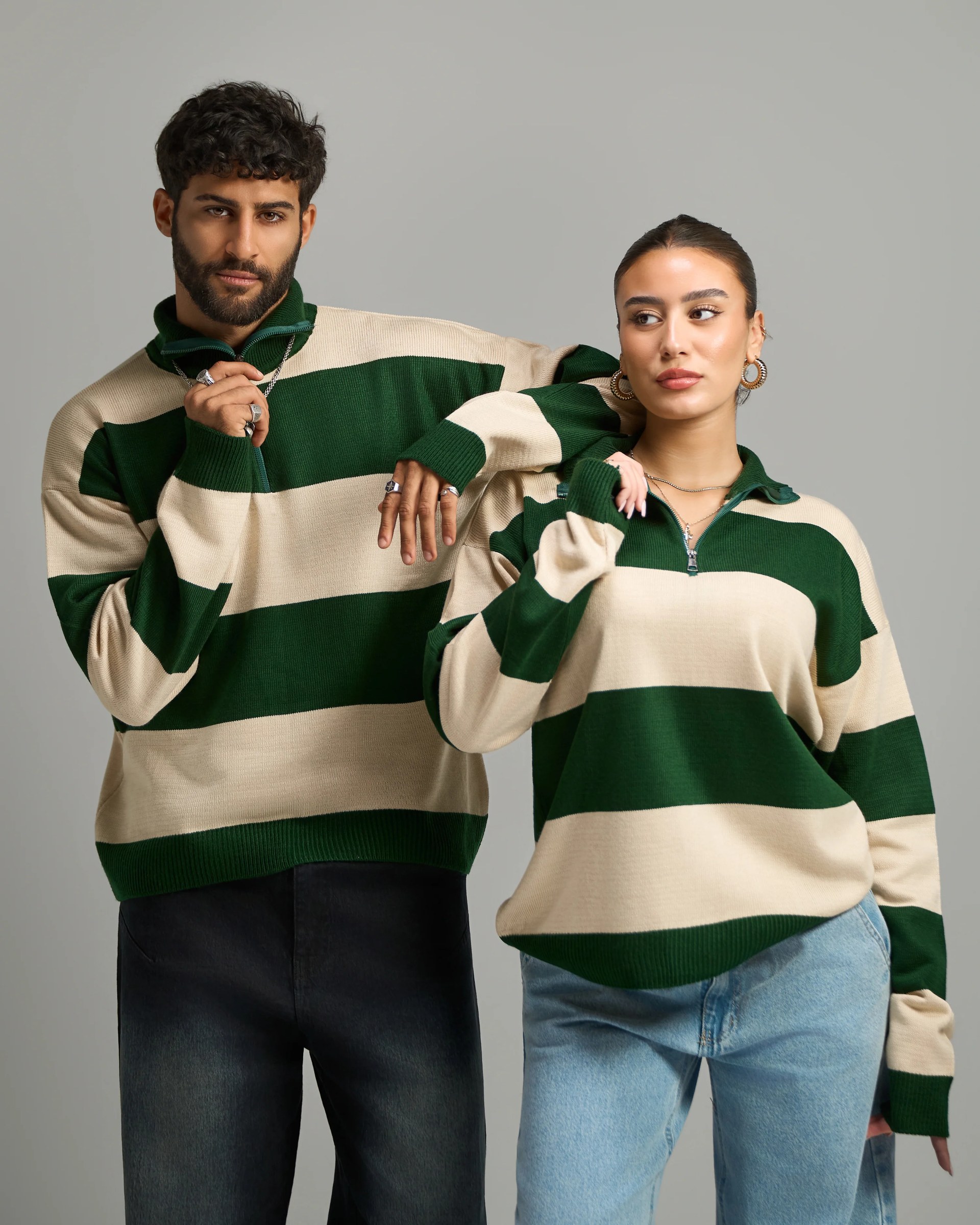 Pattern Quarter Zip