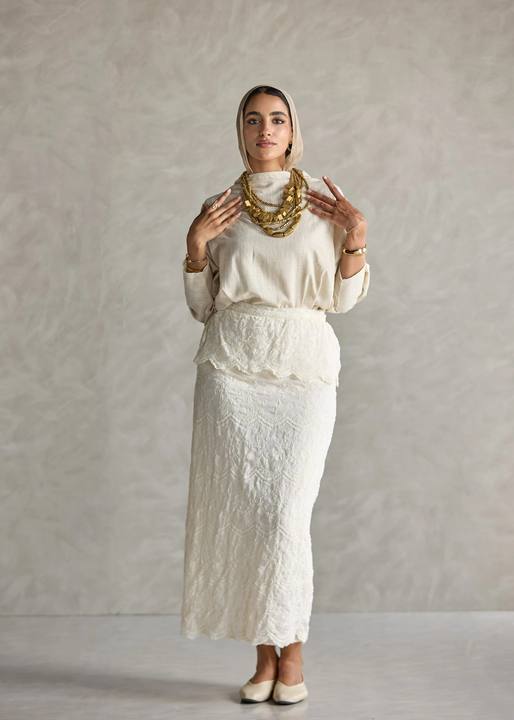 White Lace Skirt