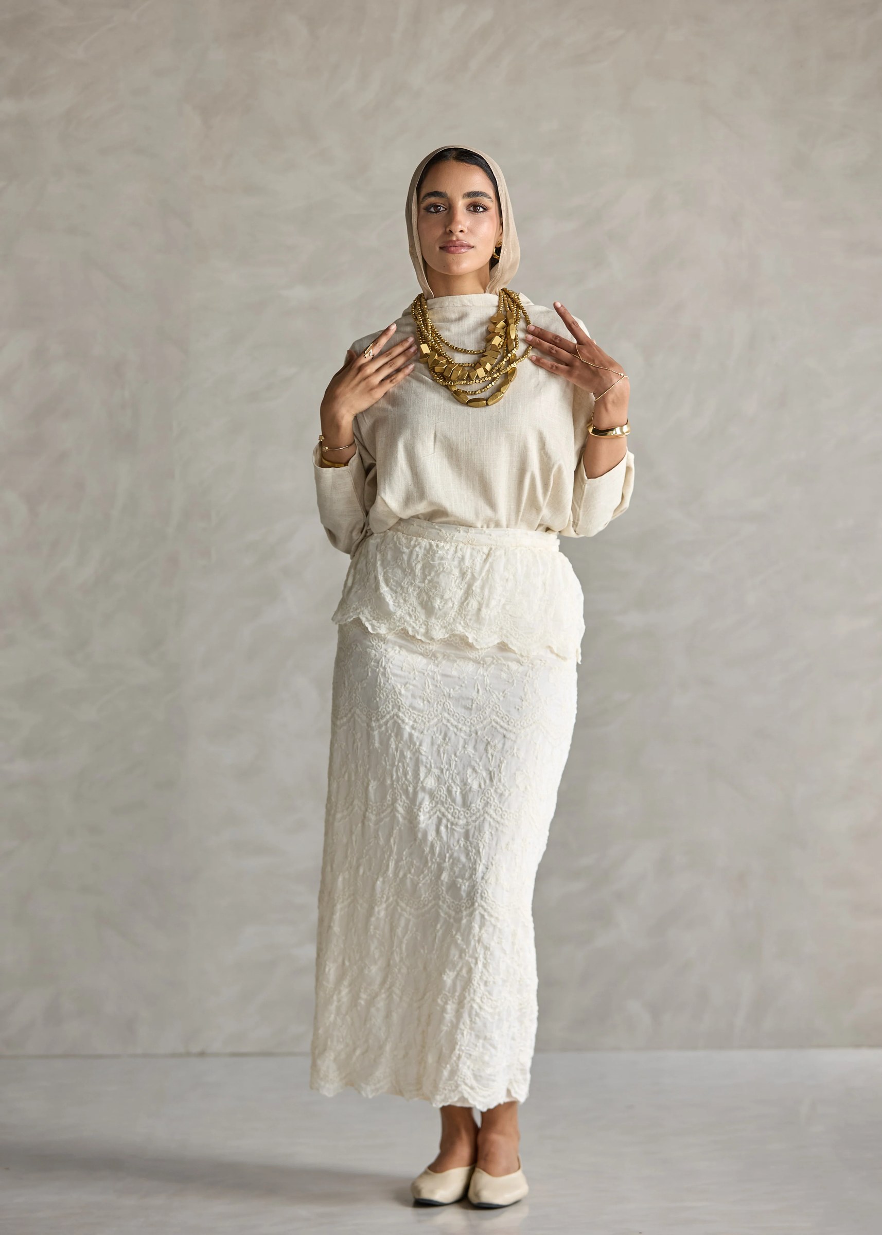 White Lace Skirt