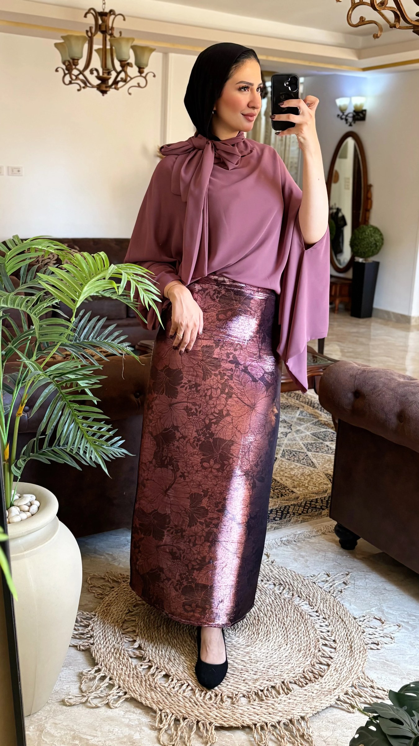 Gloss Noir Skirt