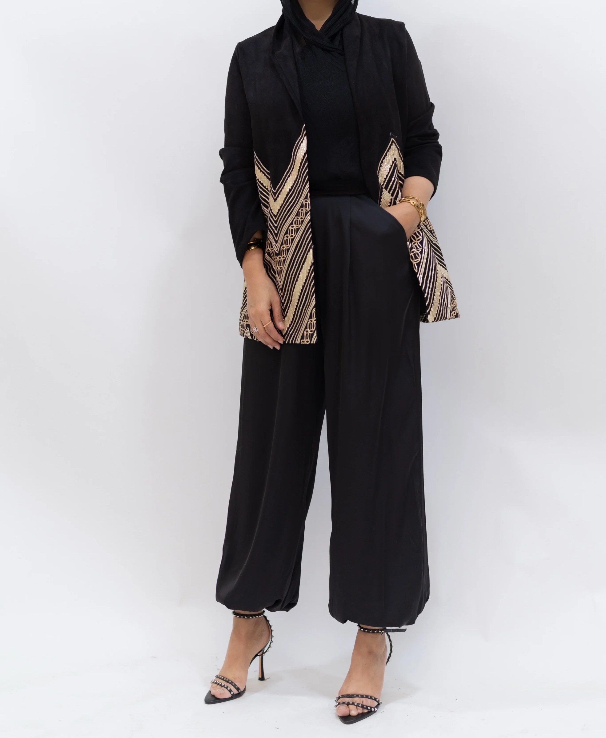 Silk balloon pants