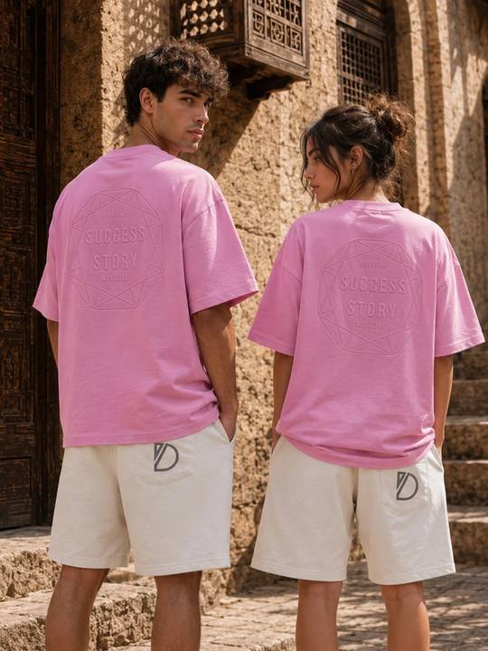 story pink tee