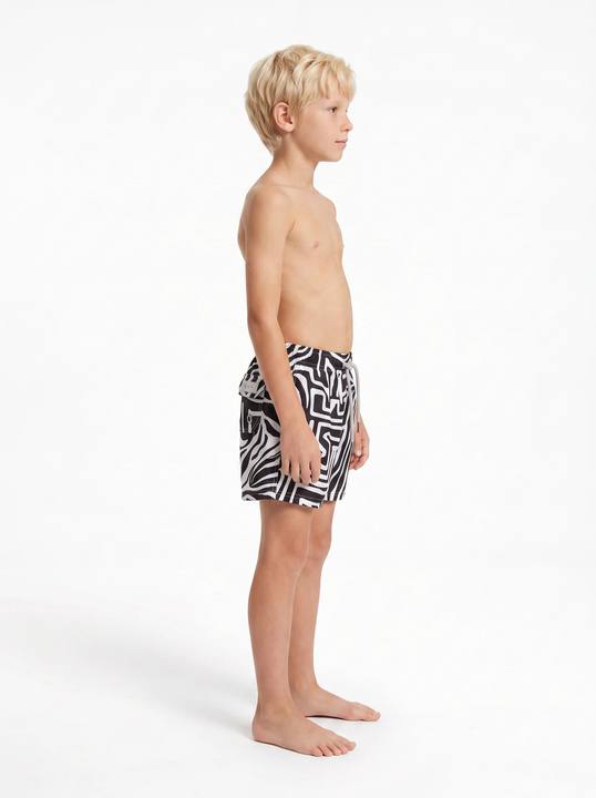 ZEBRA MONOCHROME PRINTKIDS SWIM SHORTS S27