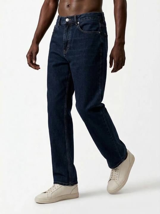 DARK INDIGO STRAIGHT LEG DENIM JEANS W27N