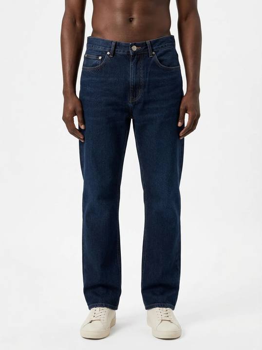 DARK INDIGO STRAIGHT LEG DENIM JEANS W27N