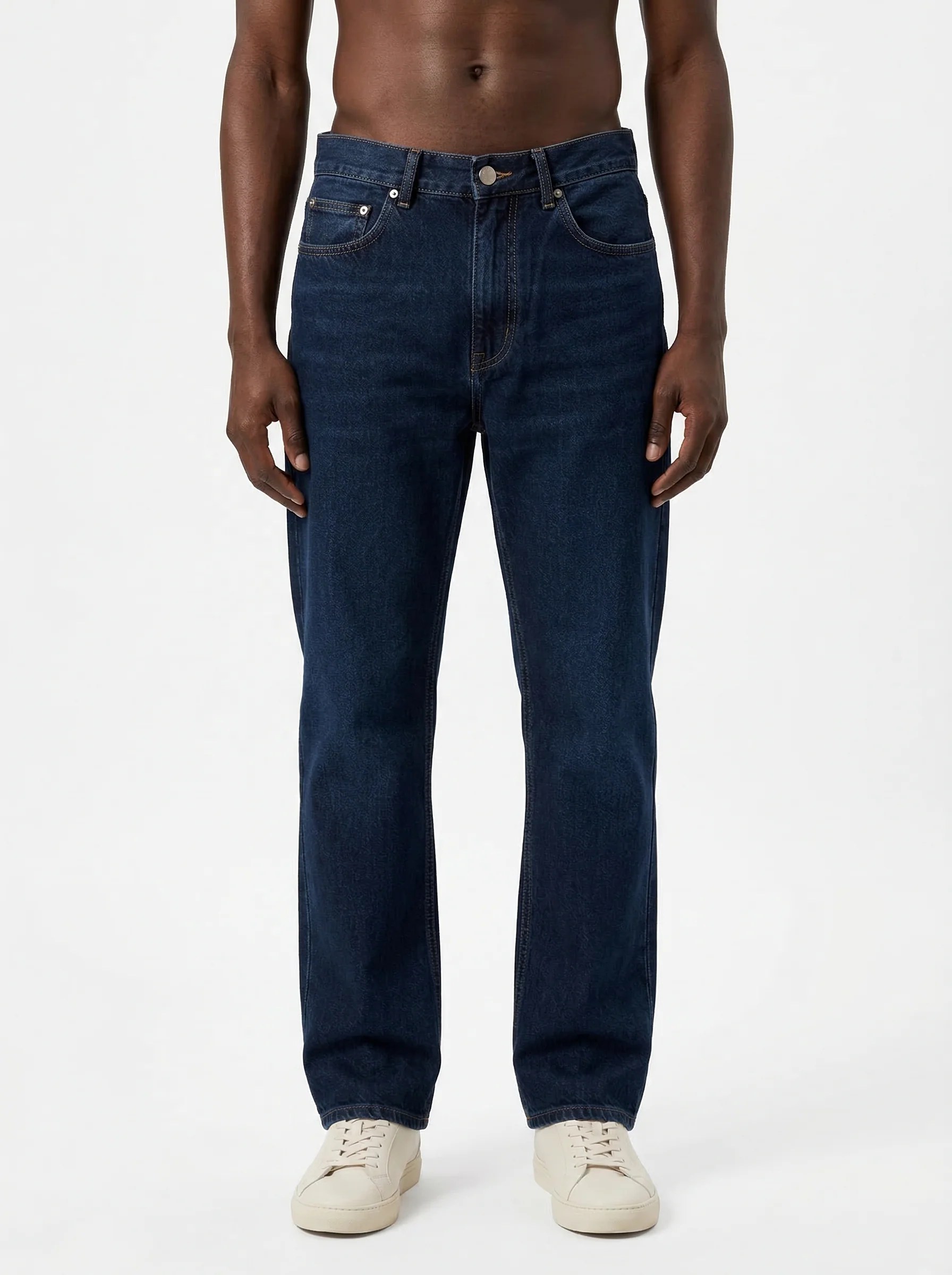 DARK INDIGO STRAIGHT LEG DENIM JEANS W27N