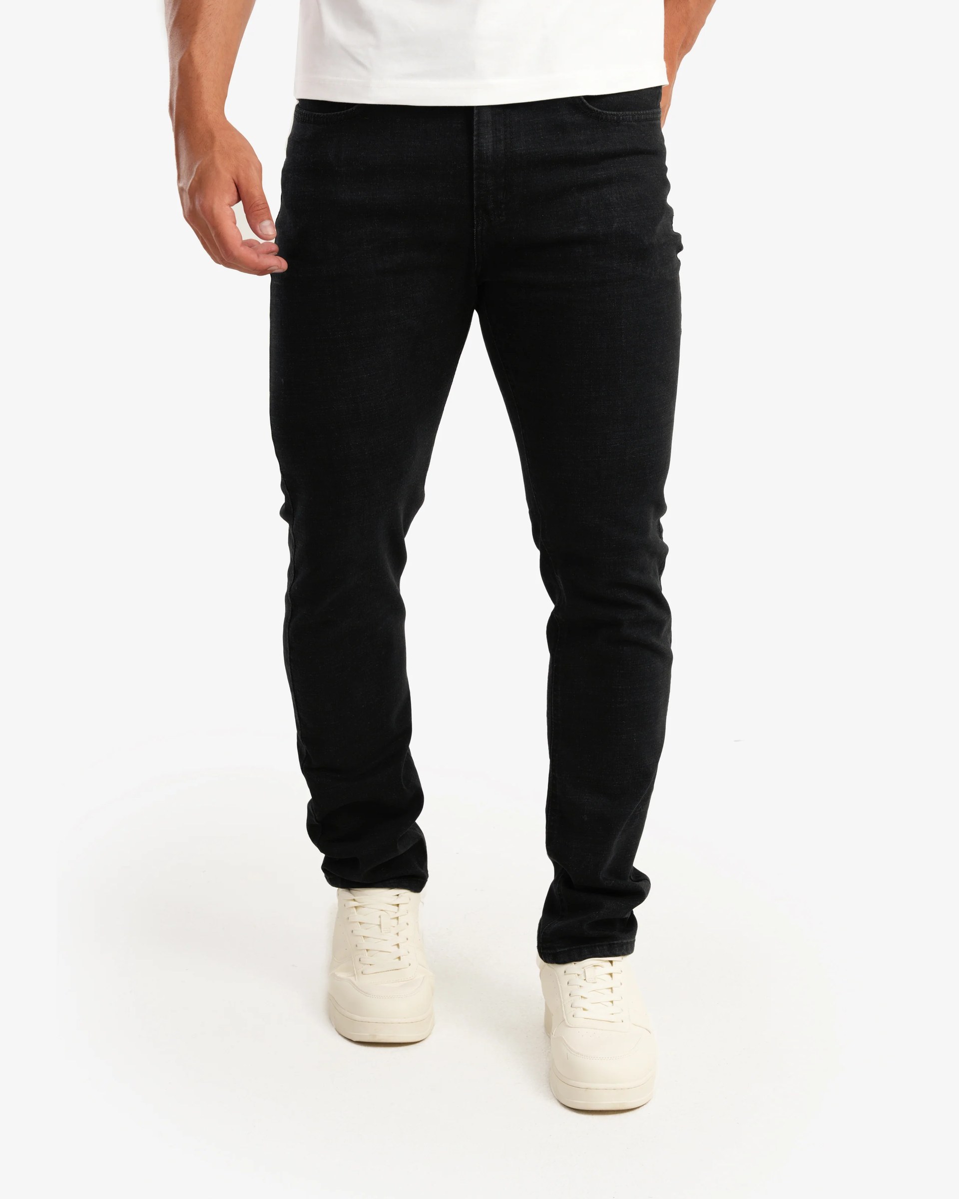 Slim Long Charcoal Jeans W26