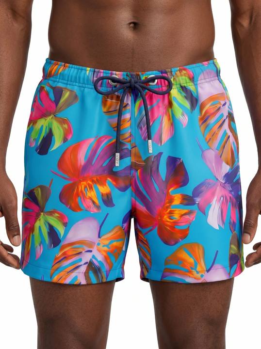 LUSH TROPICAL PRINT SWIM TRUNK S27