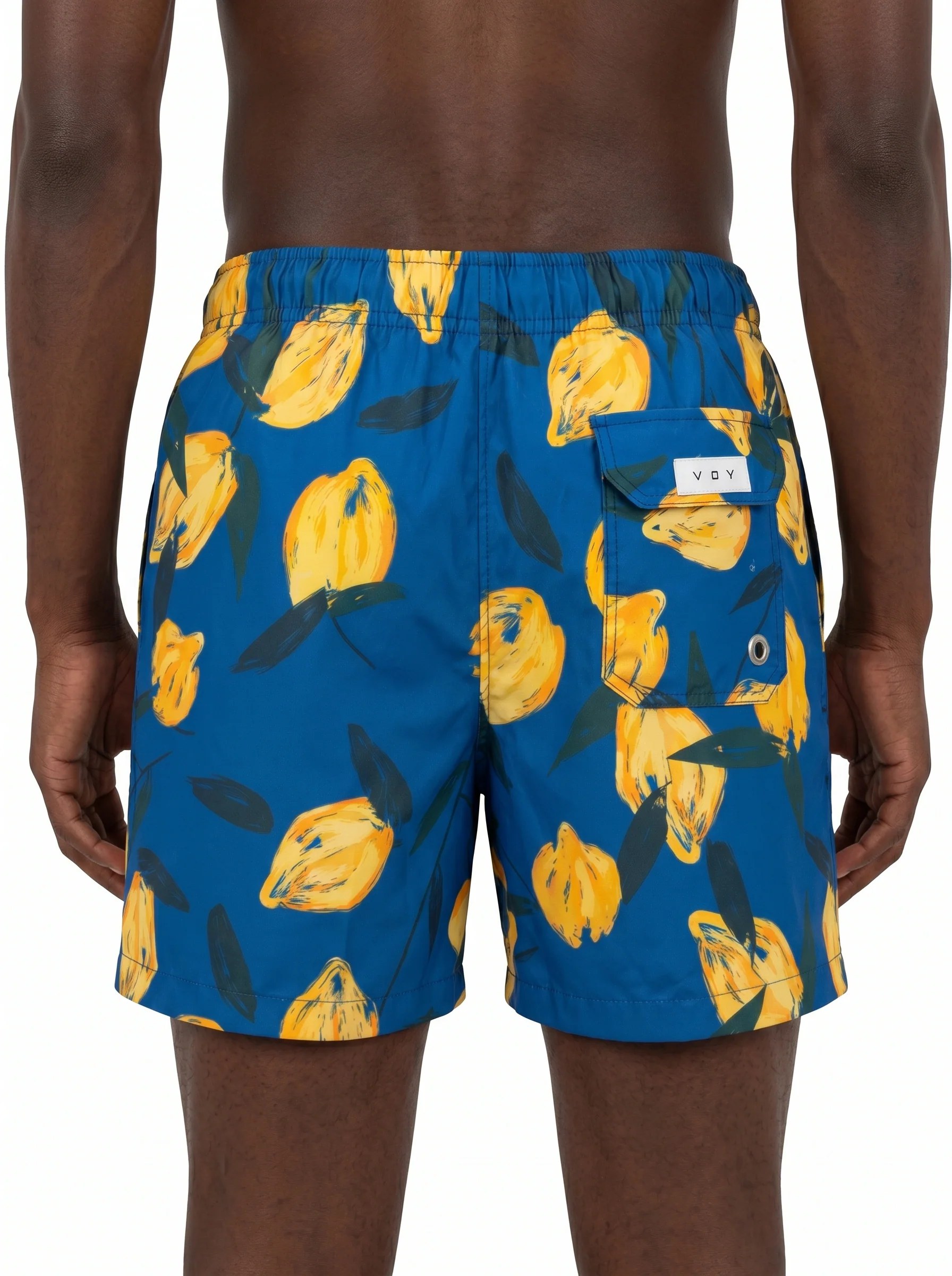 MEDITERRANEAN LEMON PRINT SWIM TRUNK S27