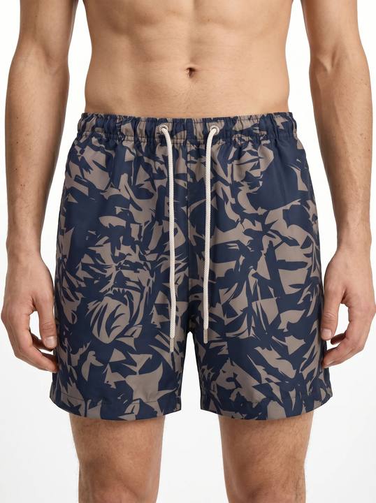 MIDNIGHT CANOPY ABSTRACT SWIM TRUNK S27