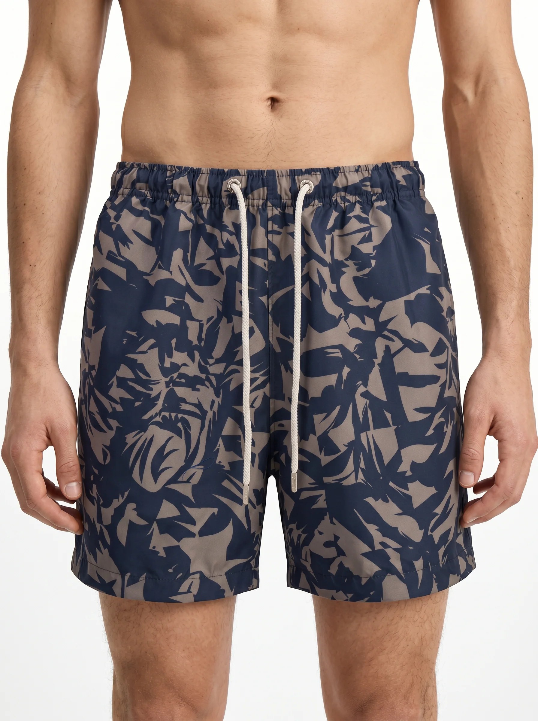 MIDNIGHT CANOPY ABSTRACT SWIM TRUNK S27